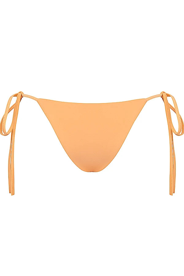 light orange tie side bikini bottom