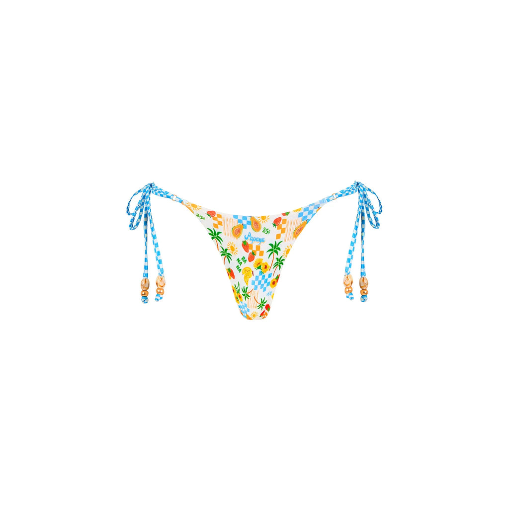 Thong Tie Side Bikini Bottom - Suncatcher