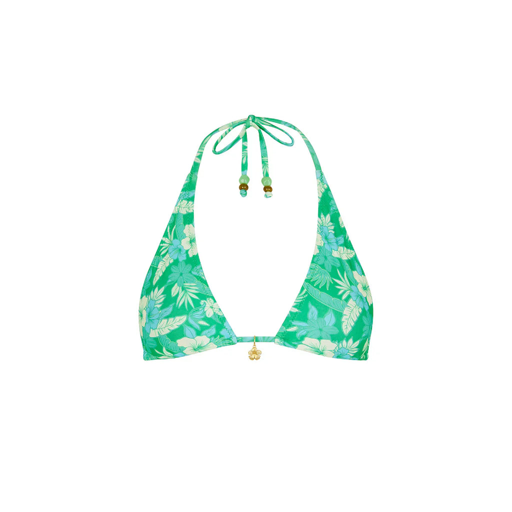 Classic Tie Halter Bikini Top - Barefoot Breeze