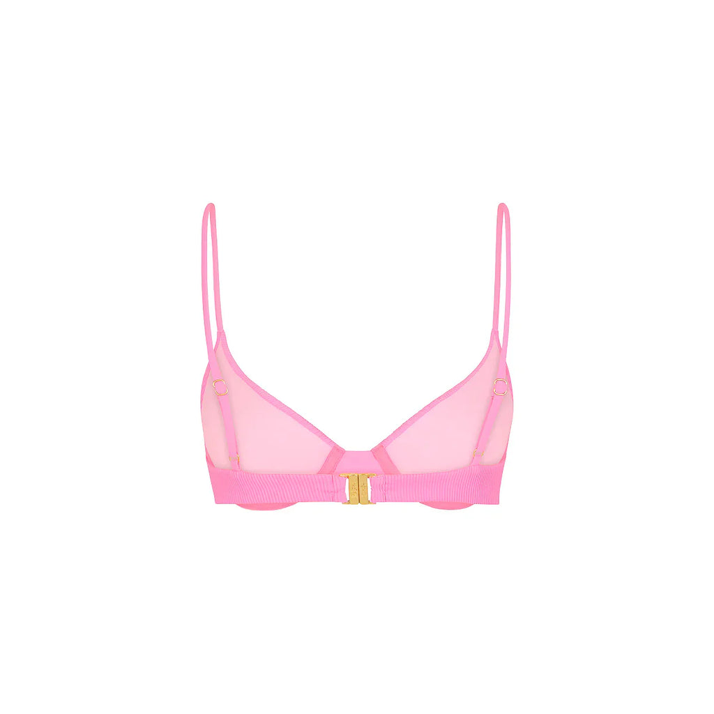 Slim Underwire Bra Bikini Top - Fairy Floss