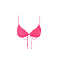 Ruched Bow Bralette Bikini Top - Kiss Me