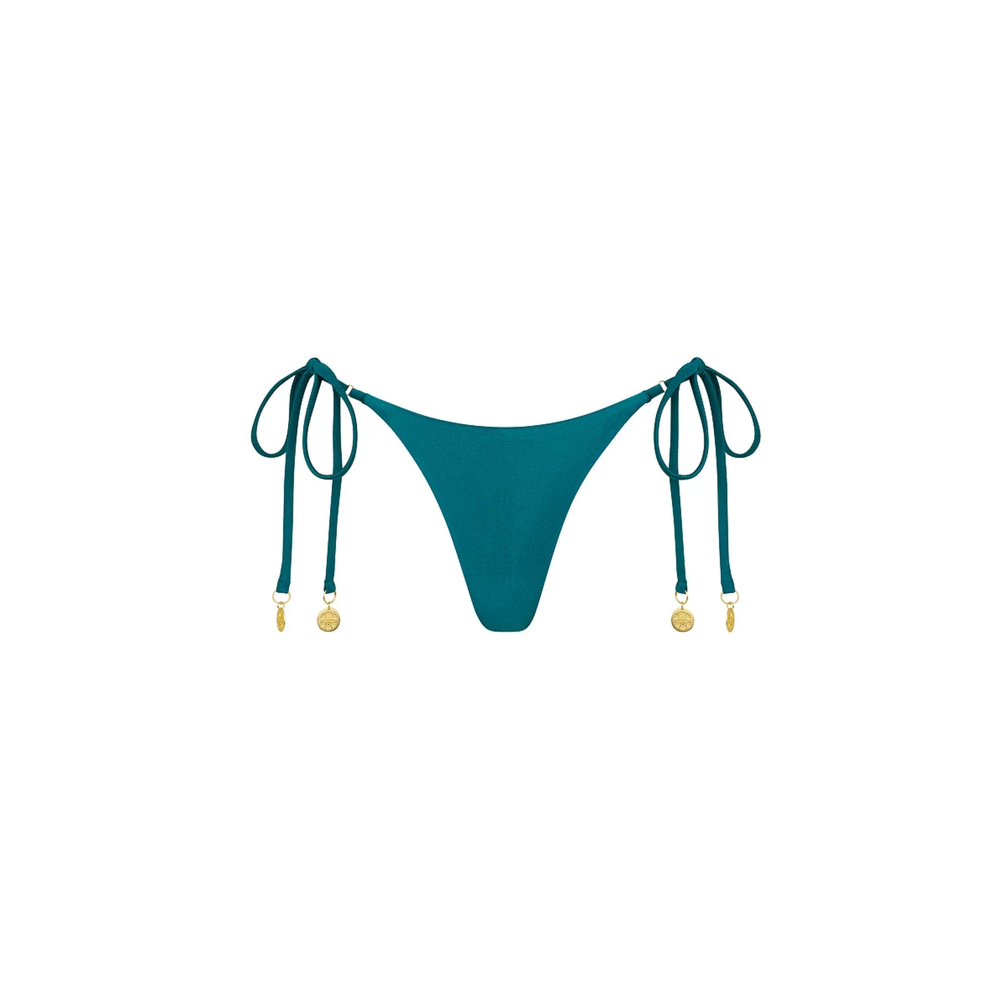 Thong Tie Side Bikini Bottom - Laguna Haze