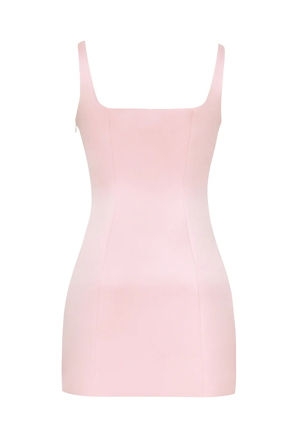 rose shadow satin sleeveless mini dress - sale