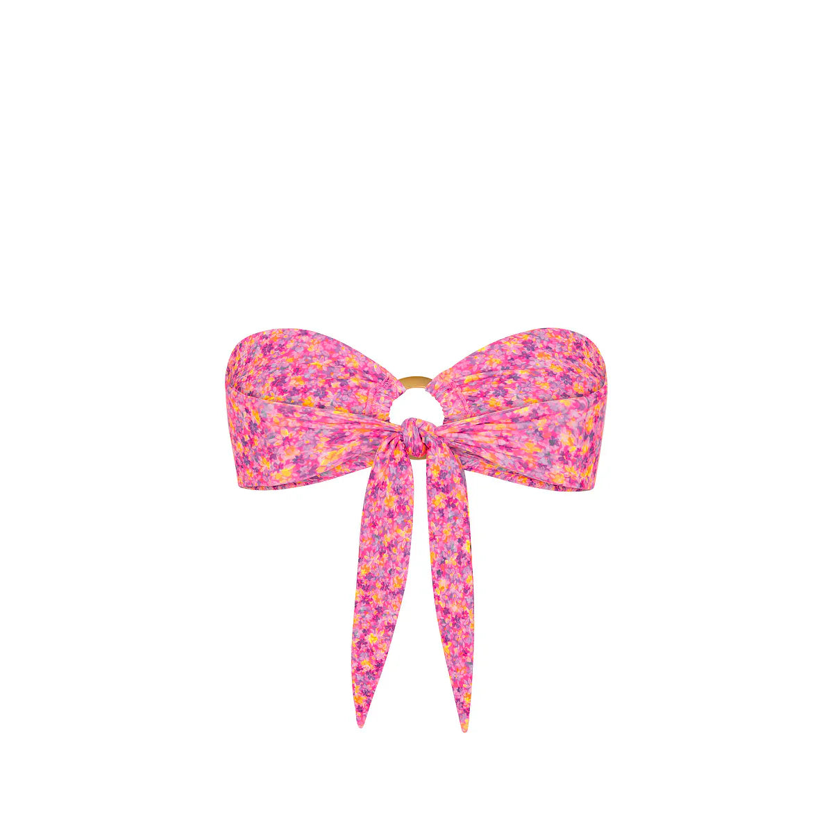 Strapless Bandeau Bikini Top - Gelato Bloom