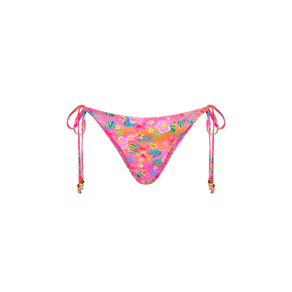 Full Coverage Tie Bikini Bottom - Summer Glow