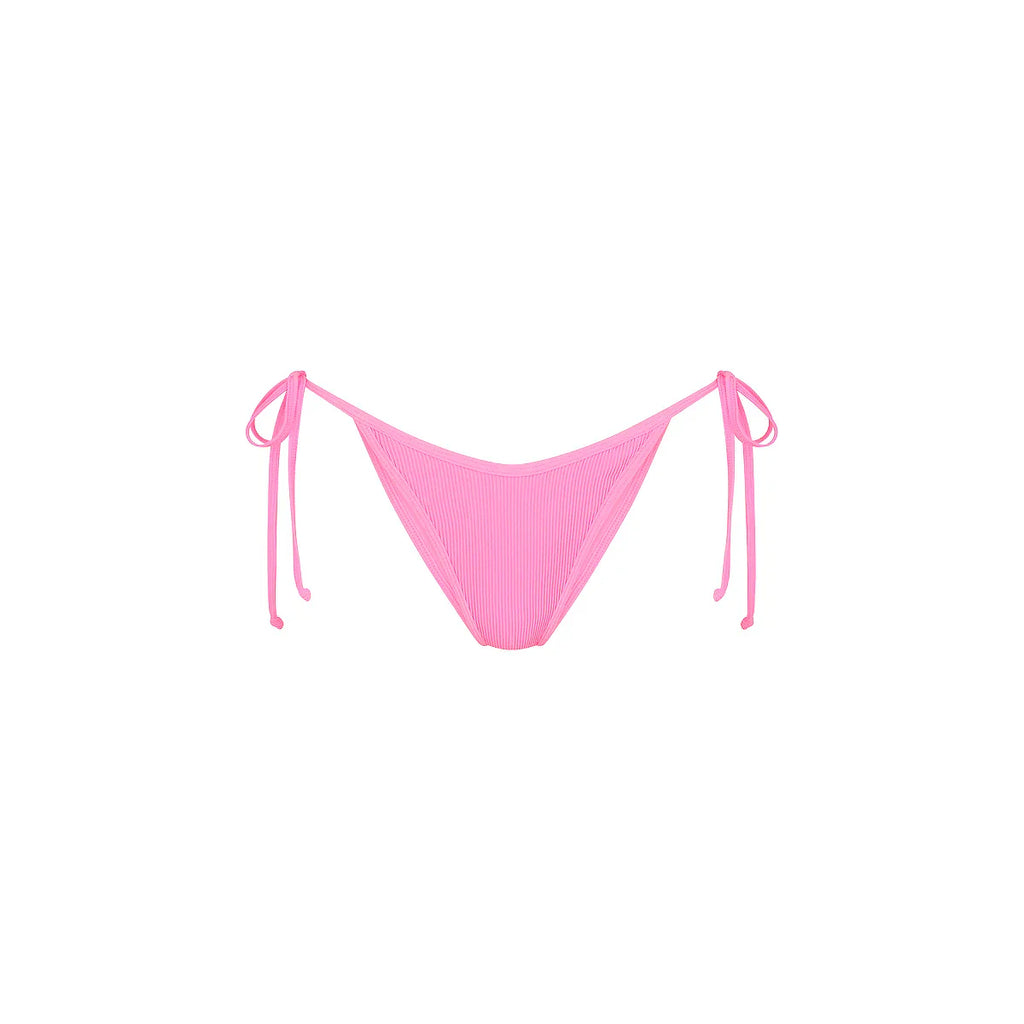 Bind Dipped Cheeky Tie Bikini Bottom - Fairy Floss