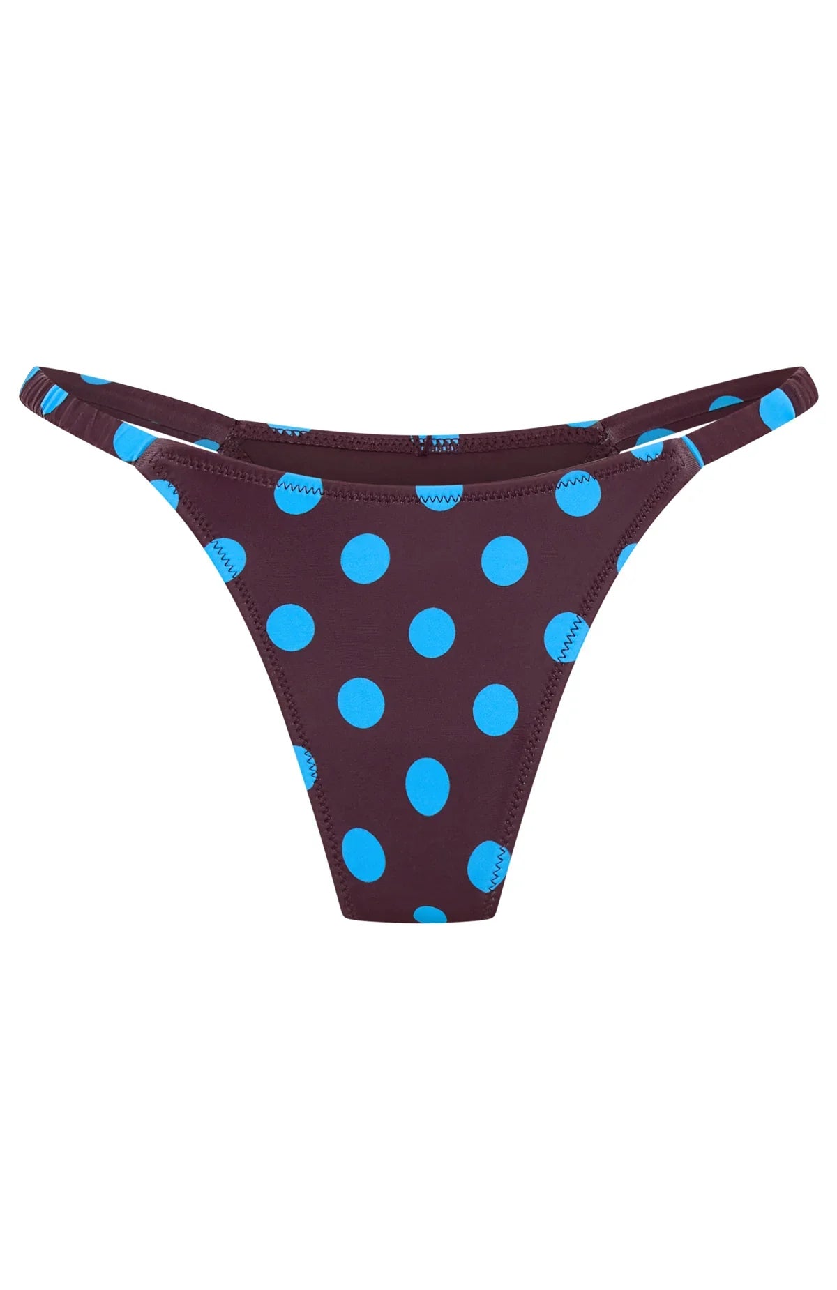 Amina Bottoms Cocoa Blue Polka Dot