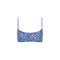 Invisible Underwire Crop Bikini Top - Electric Bloom