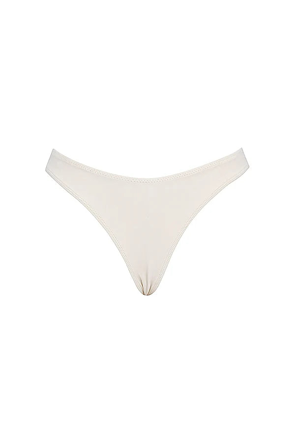 vanilla high leg bikini bottom