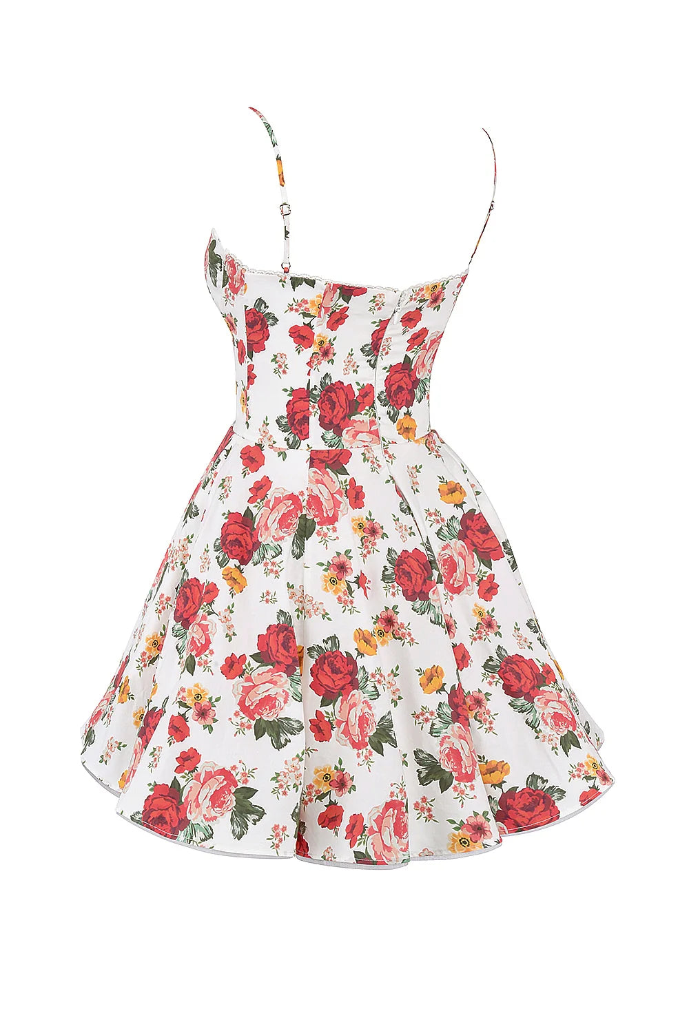 italian rose print tulle mini dress