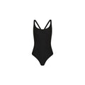 Cross Back Cheeky One Piece - Twilight Black