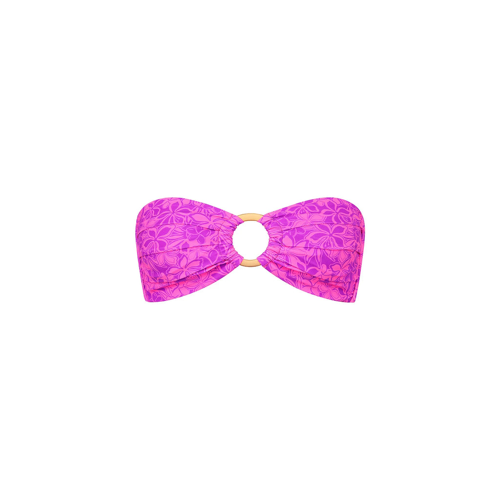 Strapless Bandeau Bikini Top - Bubble Berry