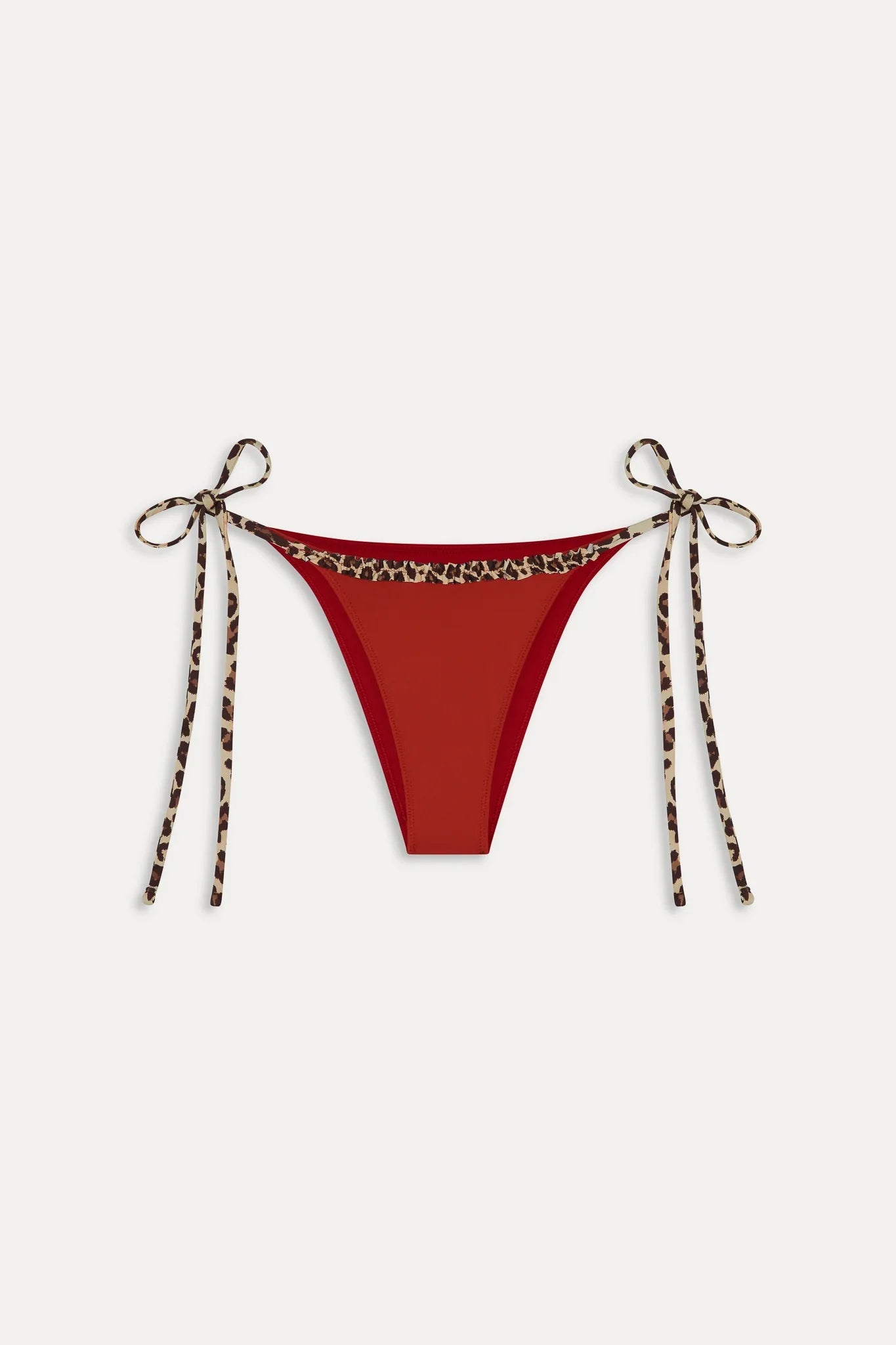 Mackenzie Ruffle Cheeky Bikini Bottom - Valentine
