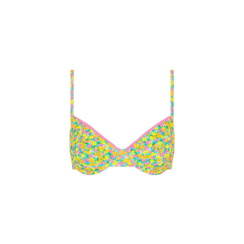 Decorative Ditzy Underwire Bikini Top - Hula Honey