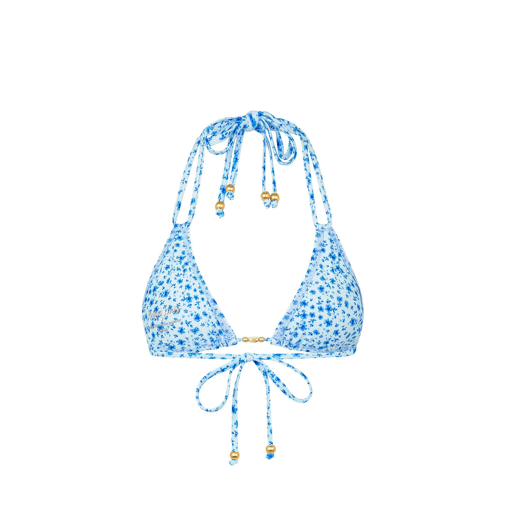 Halter Bralette Bikini Top - Dream Flower