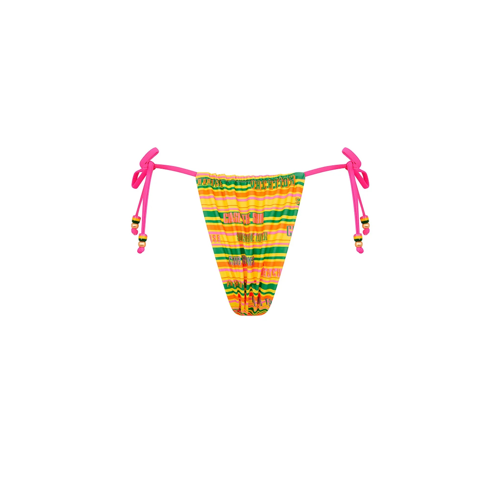 Gathered Tie Side Bikini Bottom - Sunshine Lover