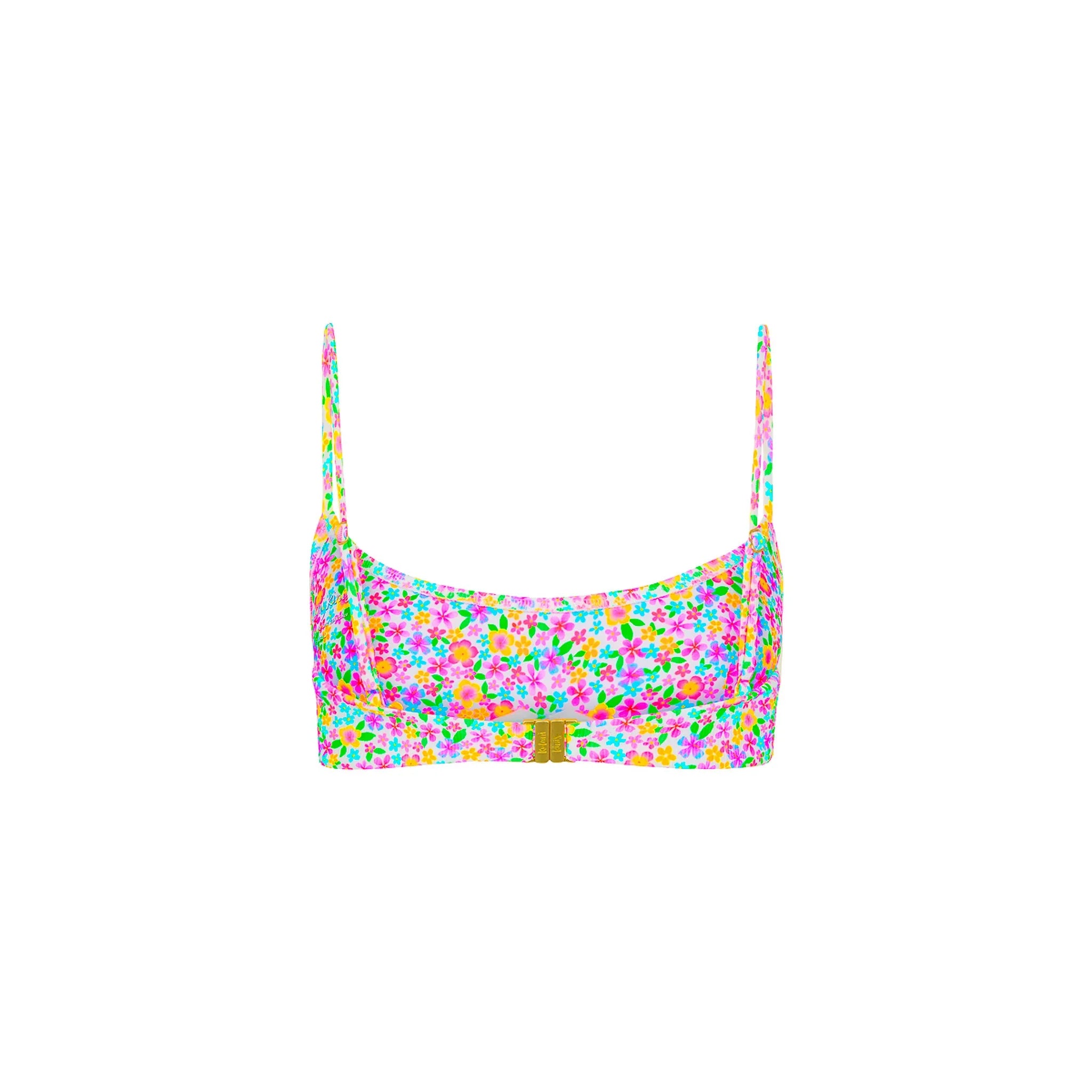 Invisible Underwire Crop Bikini Top - Field Trip