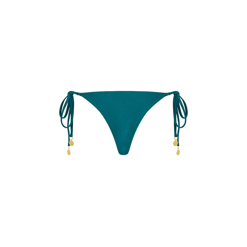 Thong Tie Side Bikini Bottom - Laguna Haze