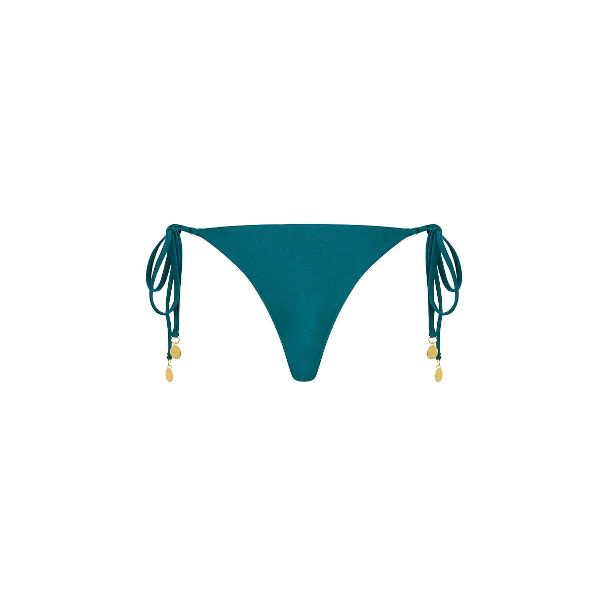 Thong Tie Side Bikini Bottom - Laguna Haze