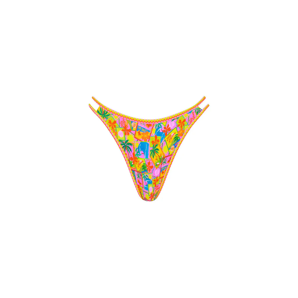 Twin Strap Cheeky Bikini Bottom - Sunshine Snaps