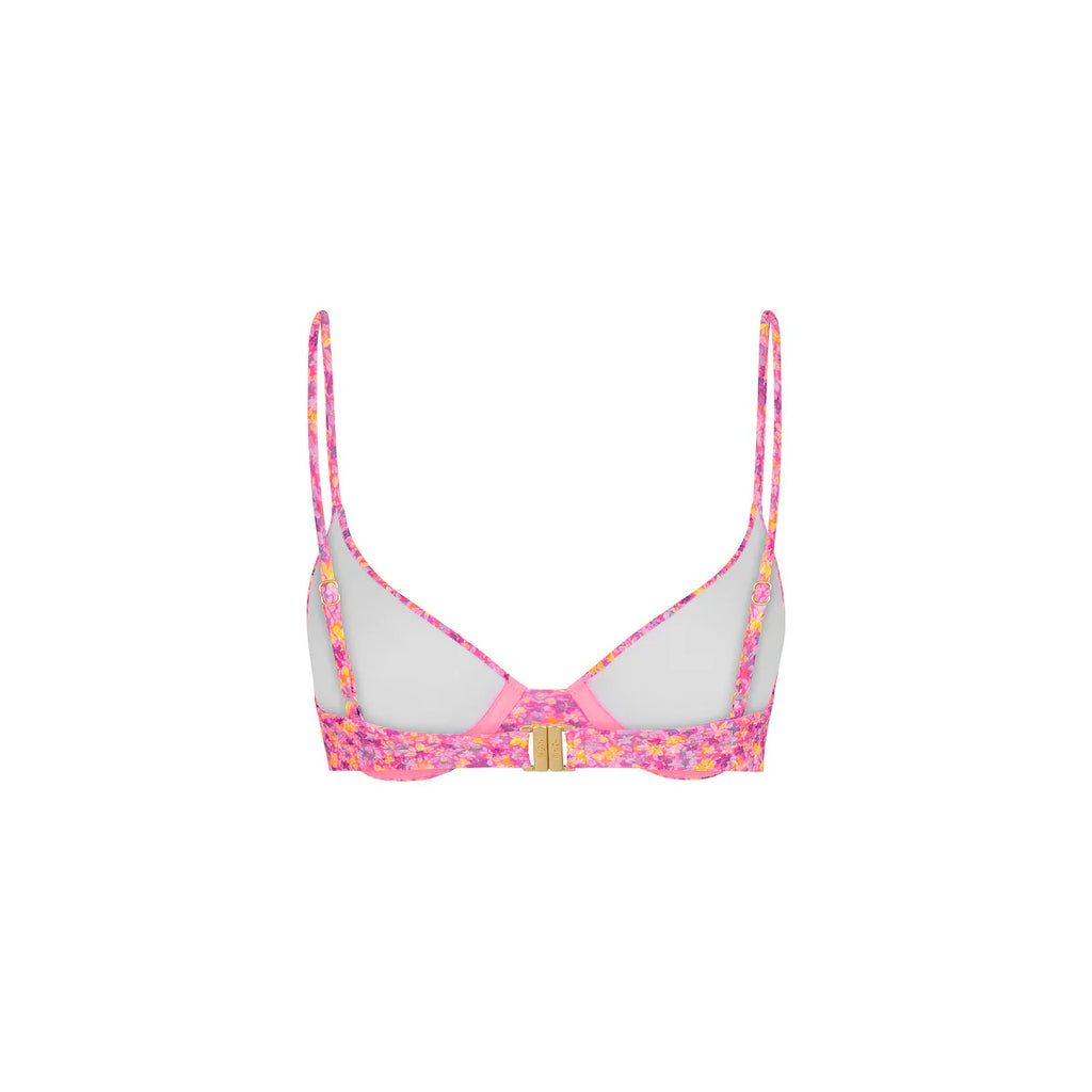 Slim Underwire Bra Bikini Top - Gelato Bloom