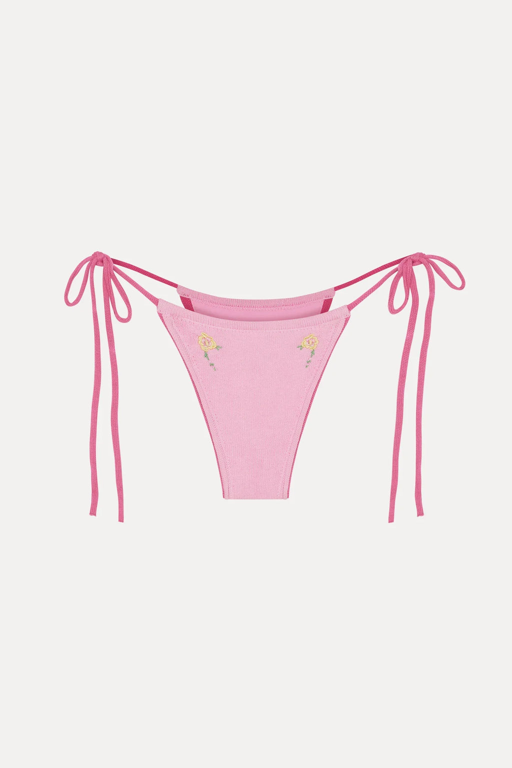 Divine Knit Skimpy Bikini Bottom - Strawberry Lemonade