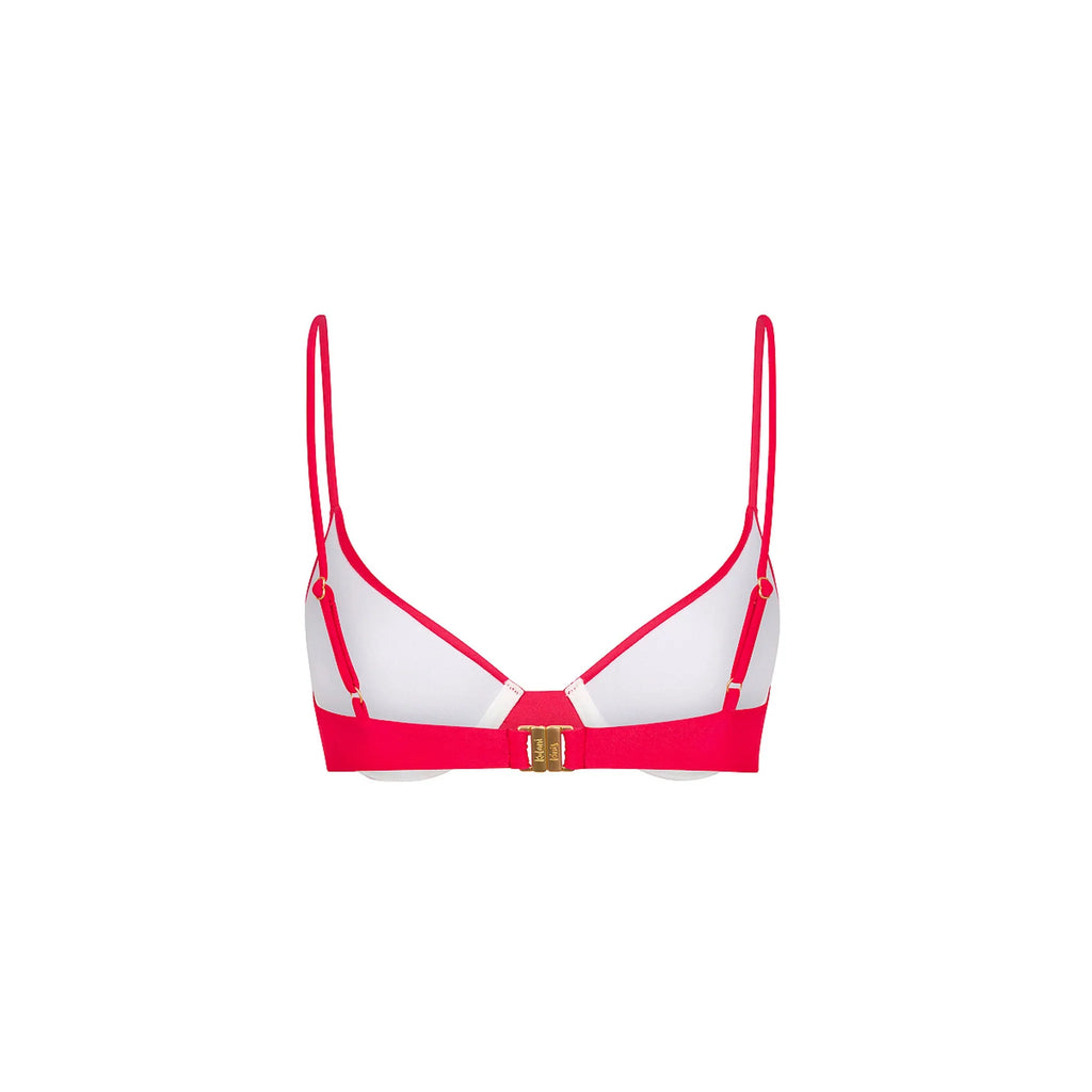 Slim Underwire Bra Bikini Top - Cherry Crush