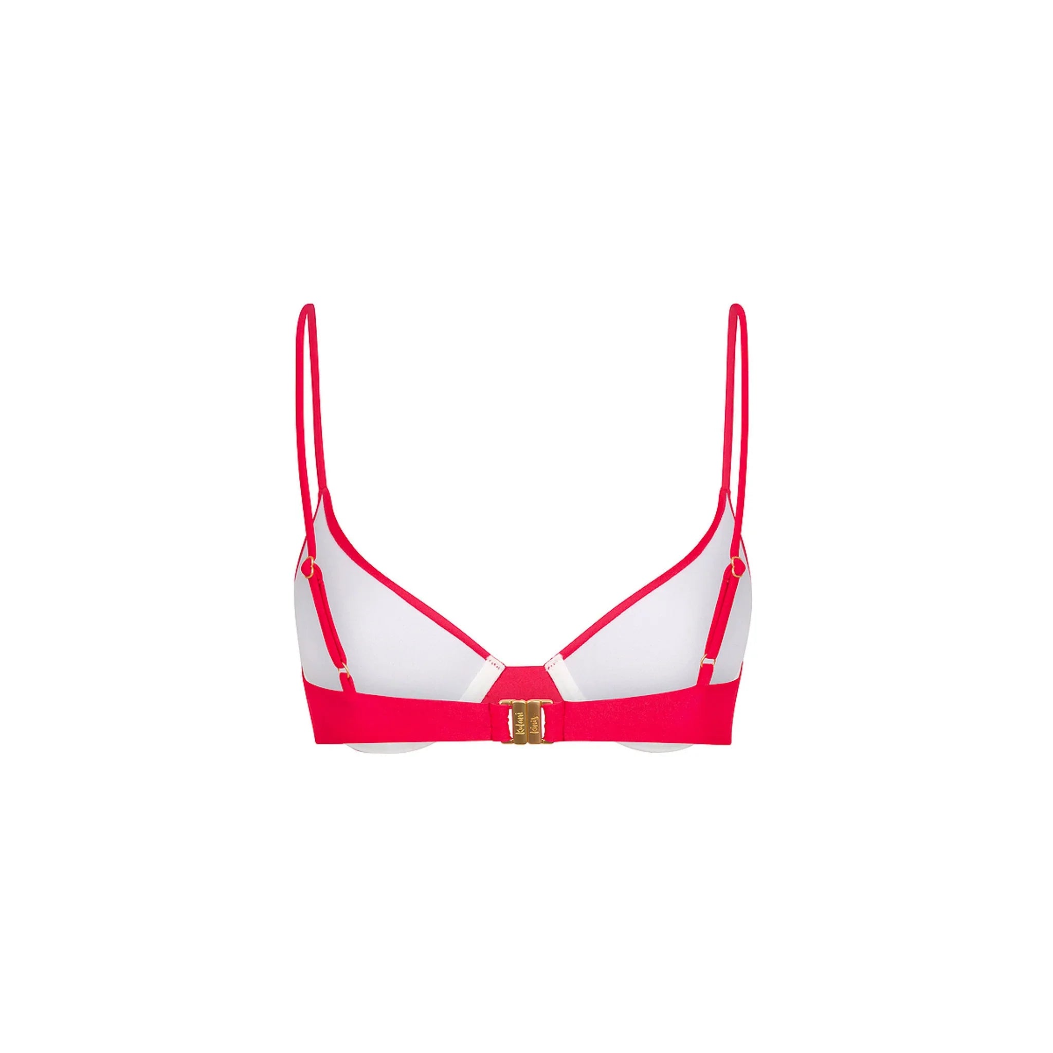 Slim Underwire Bra Bikini Top - Cherry Crush
