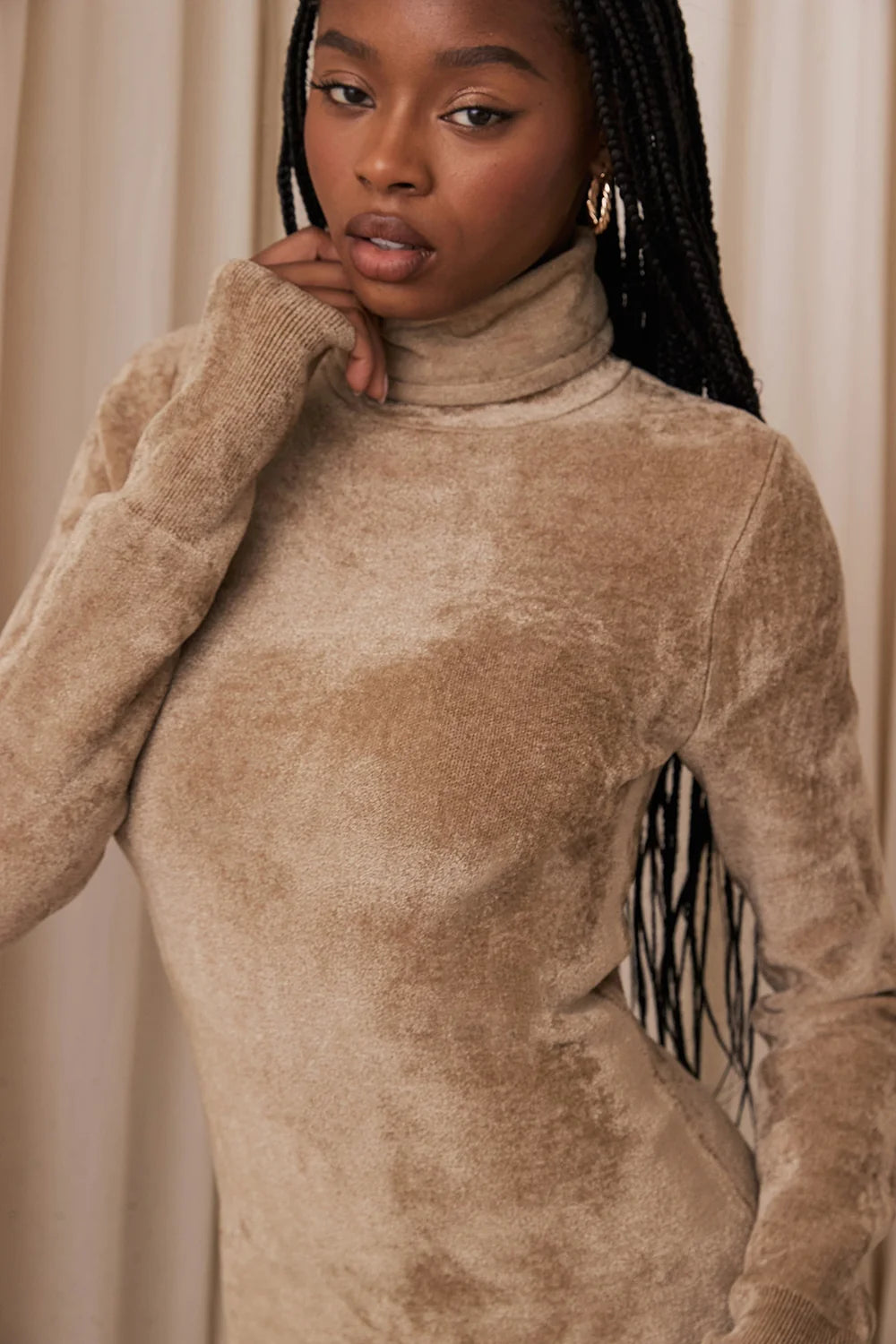 fawn chenille mini dress - sale