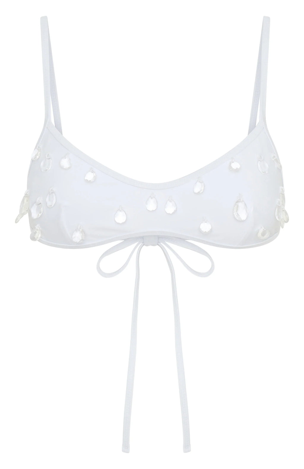 Crystal Coast Bikini Top White